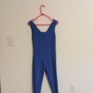 Blue Sleeveless Jumpsuit